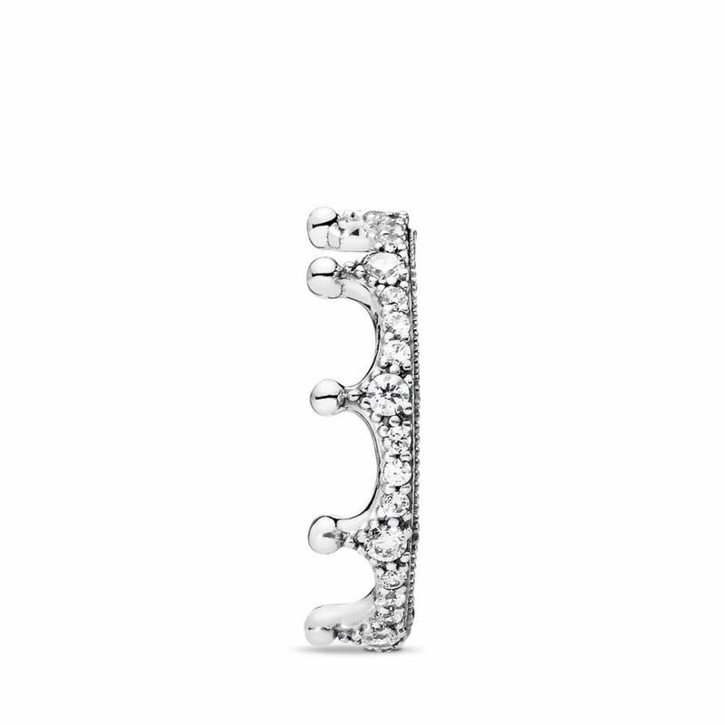 Anillos Apilables Pandora Clear Sparkling Crown Argint (E6urXLmR)